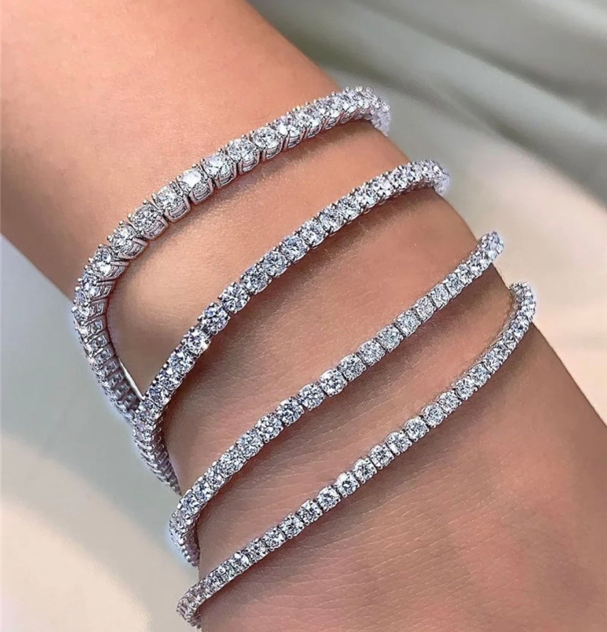 Moissanite Diamond Tennis Bracelet