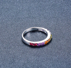 Customized Opal Ring White gold Vermeil