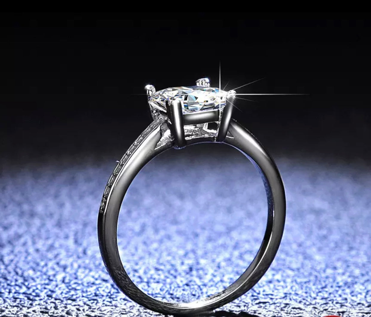 Celina Moissanite Diamond Stone Engagement Ring