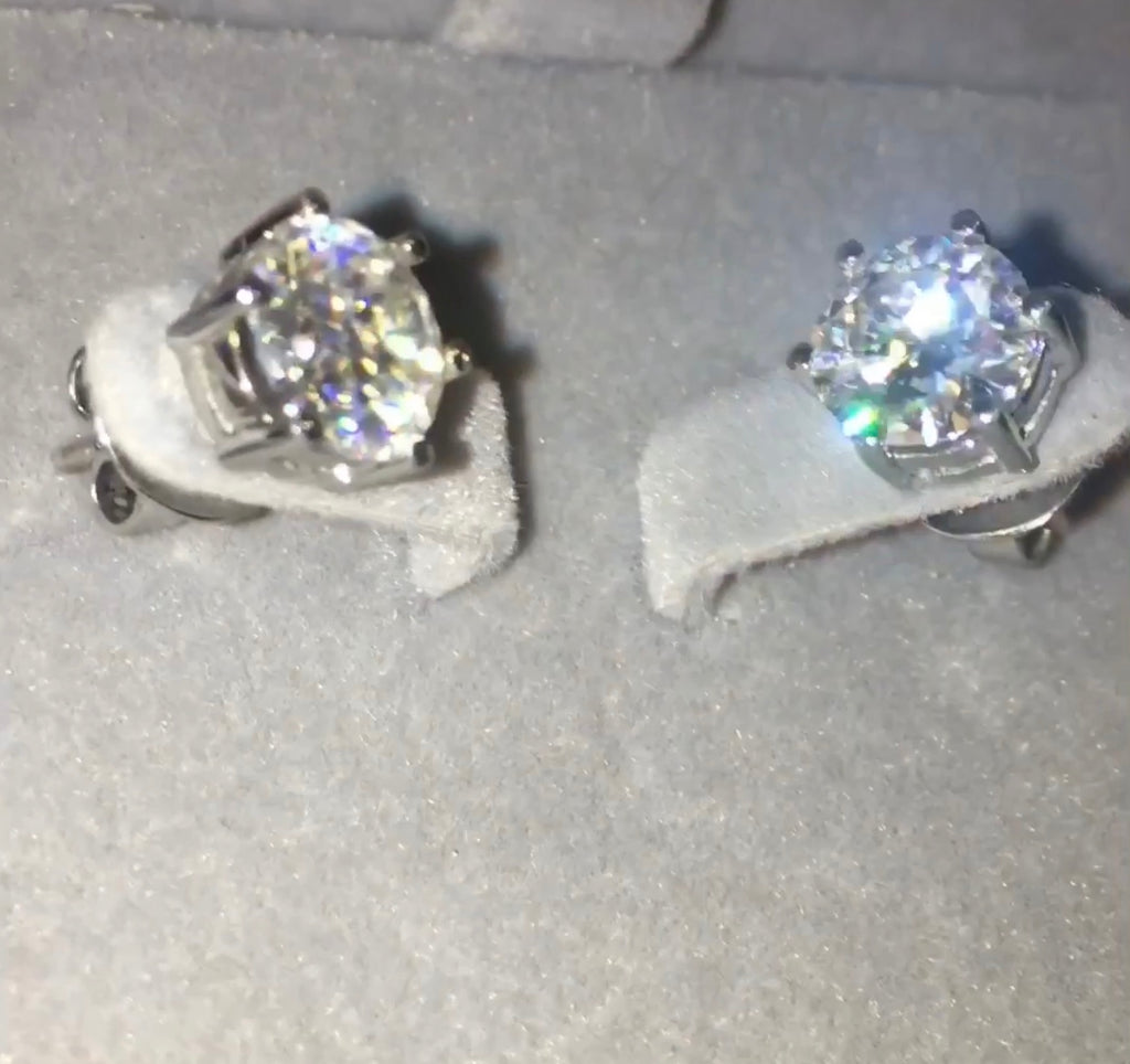 " Fiona " Earrings Moissanite Diamond