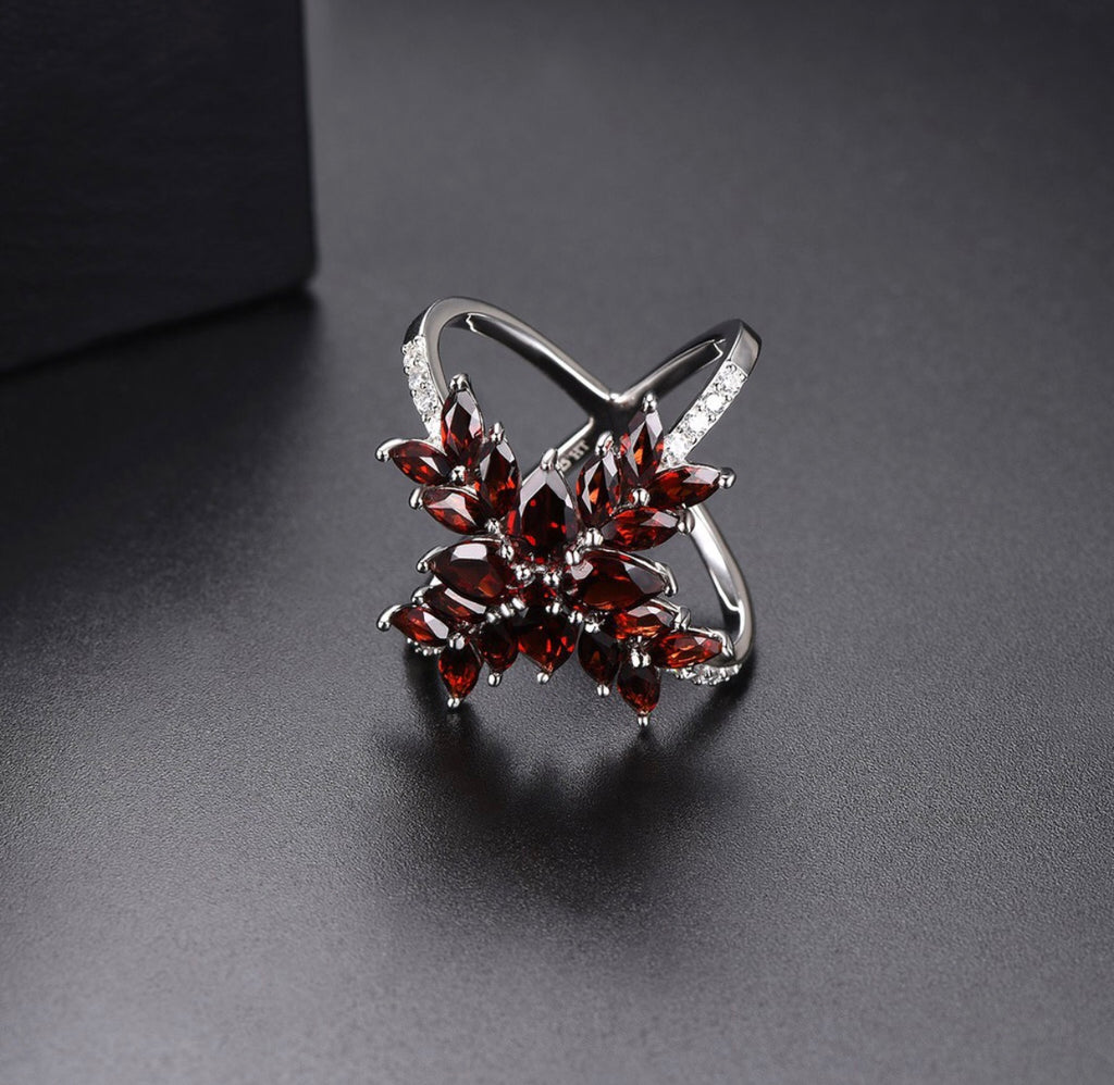 5.05ct Natural Red Garnet Ring