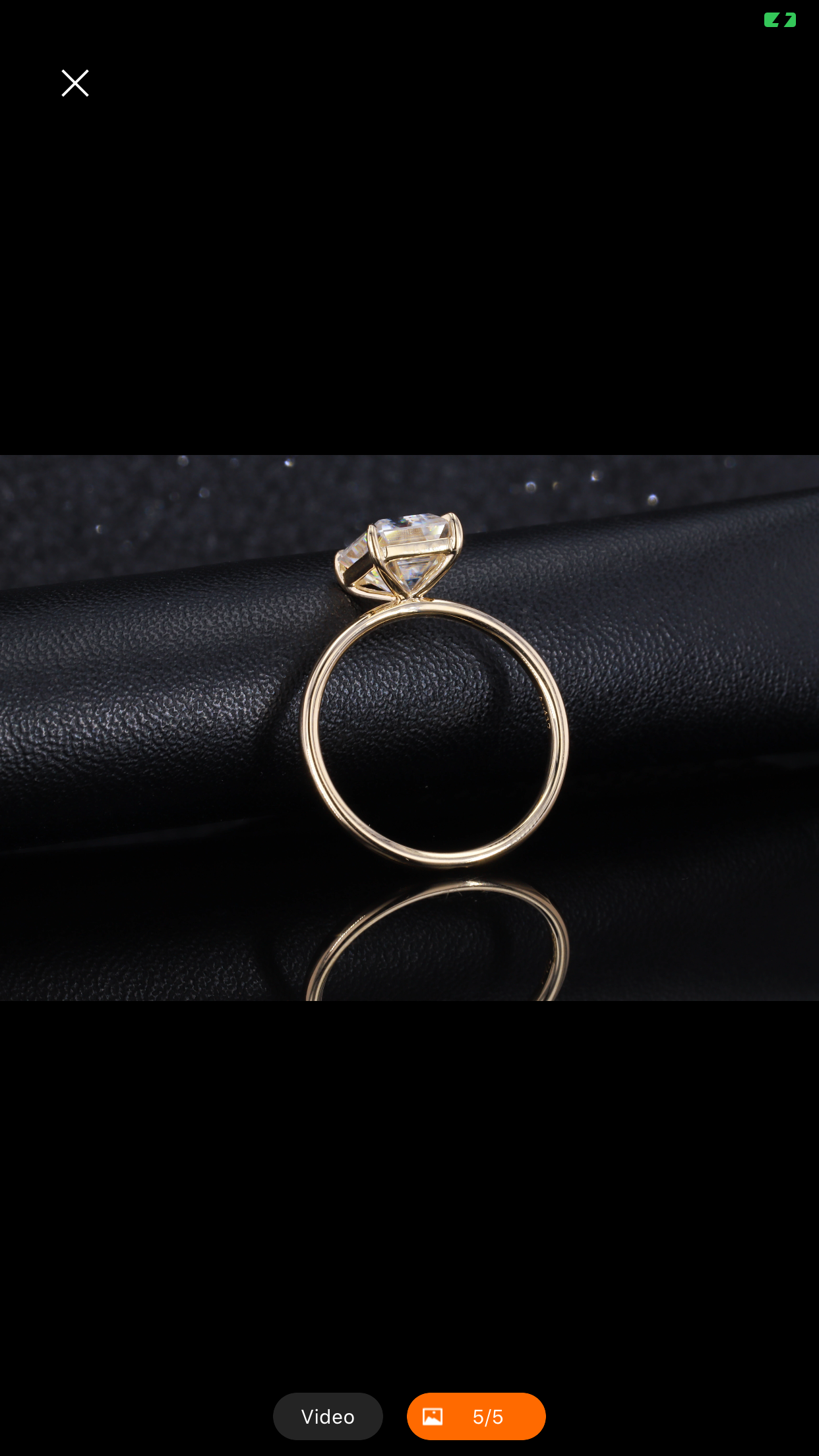 "Zahara" Oval/Emerald Cut Engagement Ring