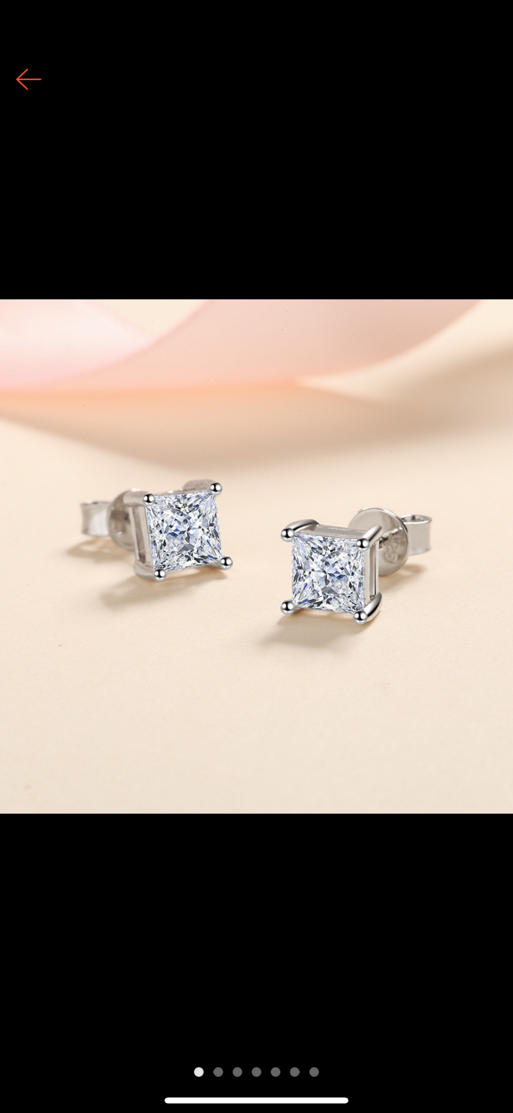 Gibelle Princess cut Ring/Earrings set ttl 3ct