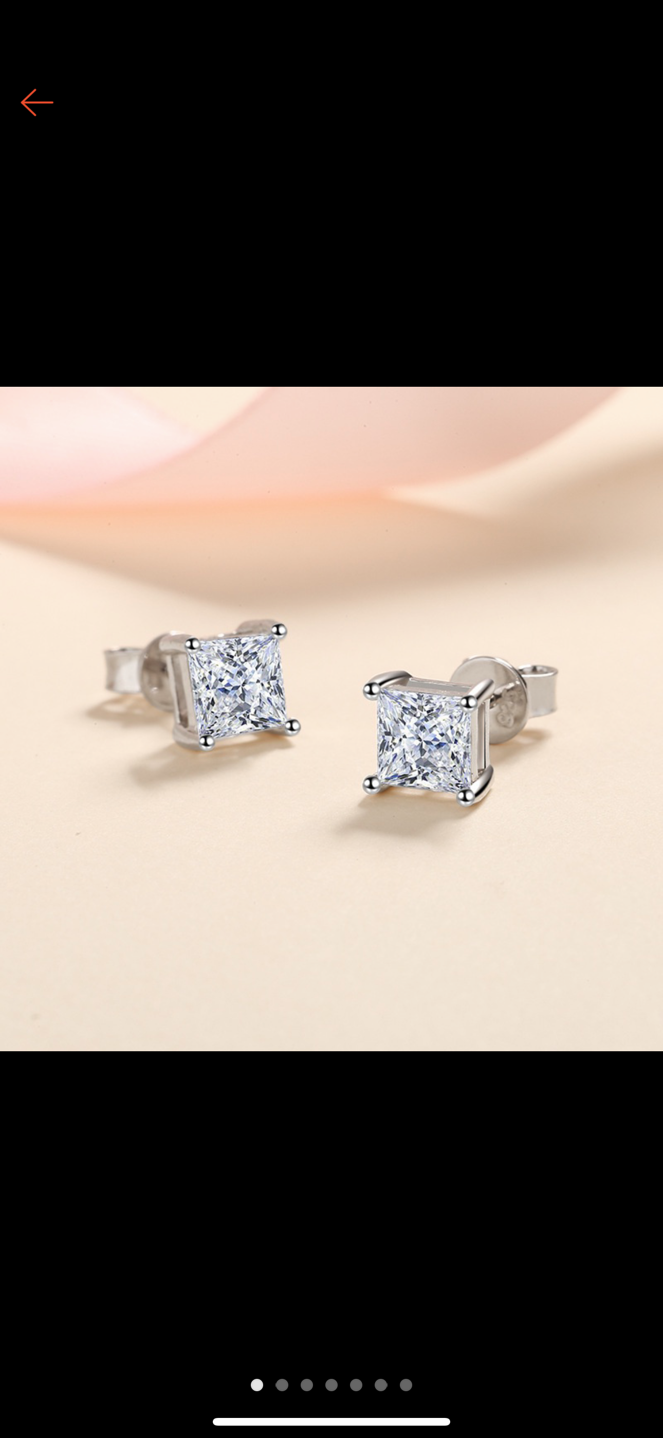 Gibelle Princess cut Ring/Earrings set ttl 3ct