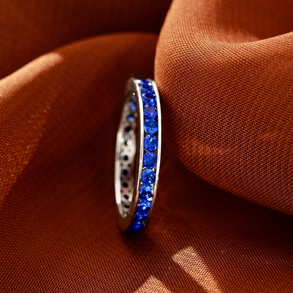 1.12ct Full Band Ring Moissanite Lab