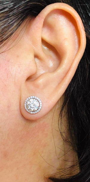 Queen Elizabeth Halo Earrings