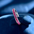 1.12ct Full Band Ring Moissanite Lab