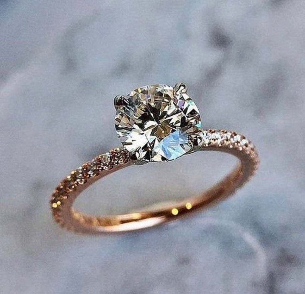 " Casey " Moissanite Diamond Ring