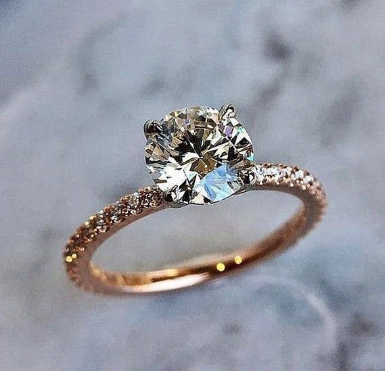 " Casey " Moissanite Diamond Ring