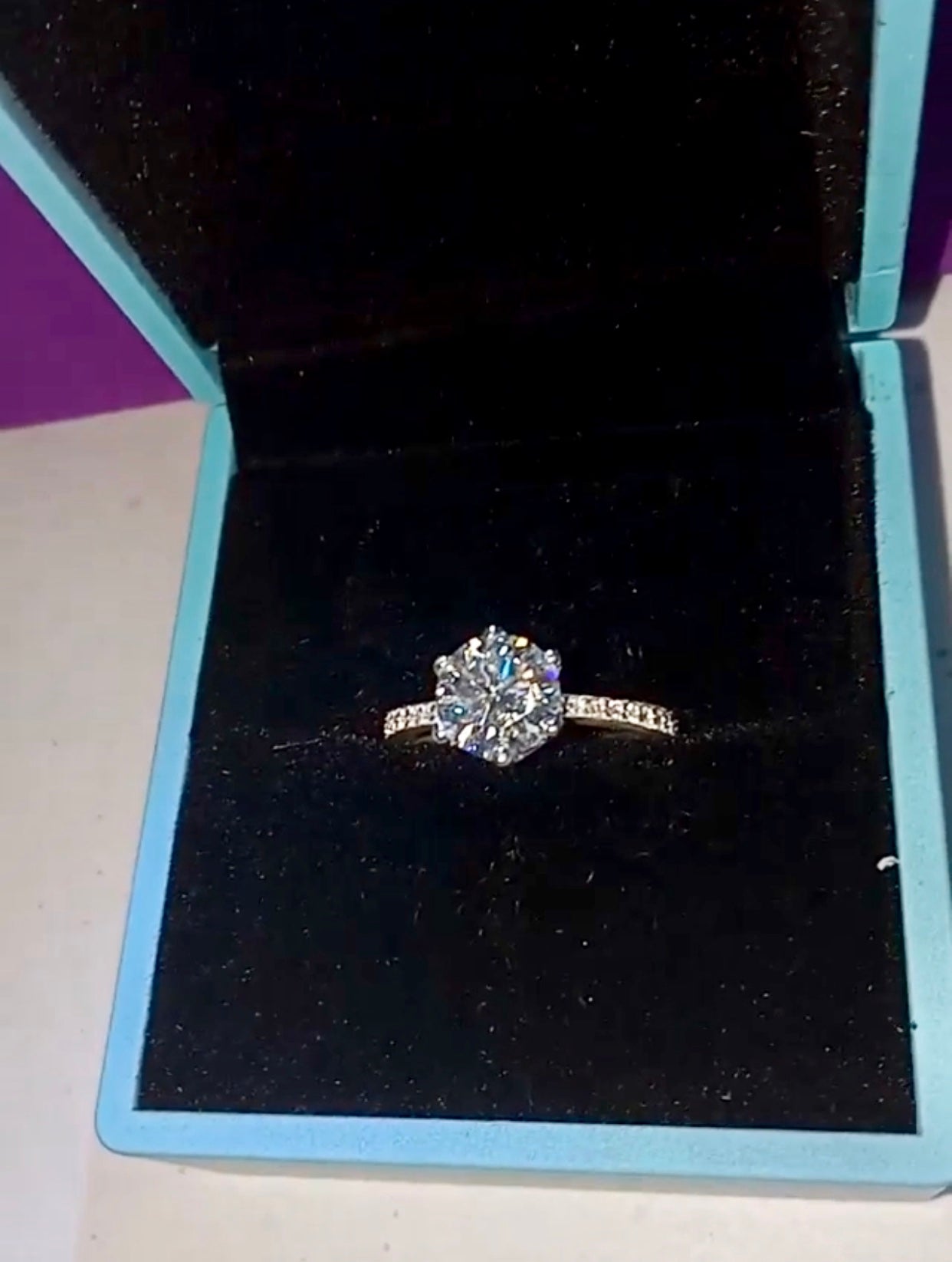 " Casey " Moissanite Diamond Ring