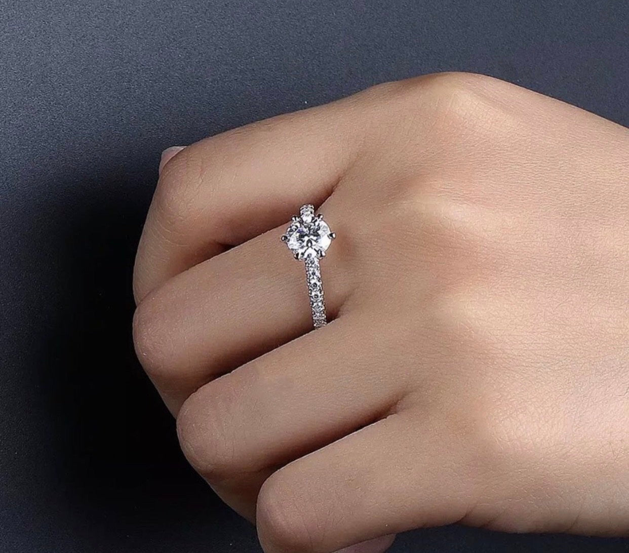 " TRIXIE 2 " Moissanite Diamond Full Eternity Ring