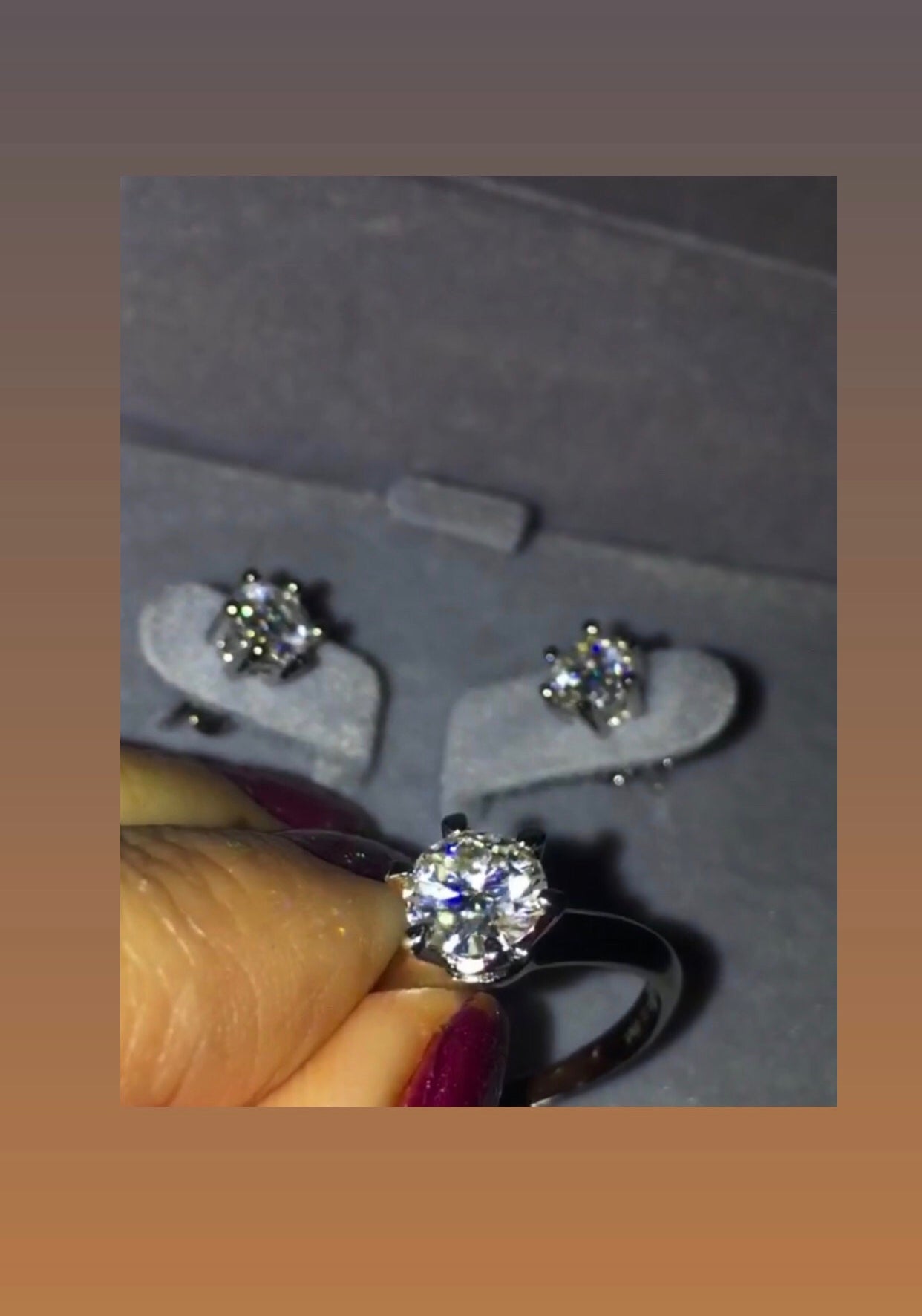 Fiona Moissanite  Diamond Engagement Ring