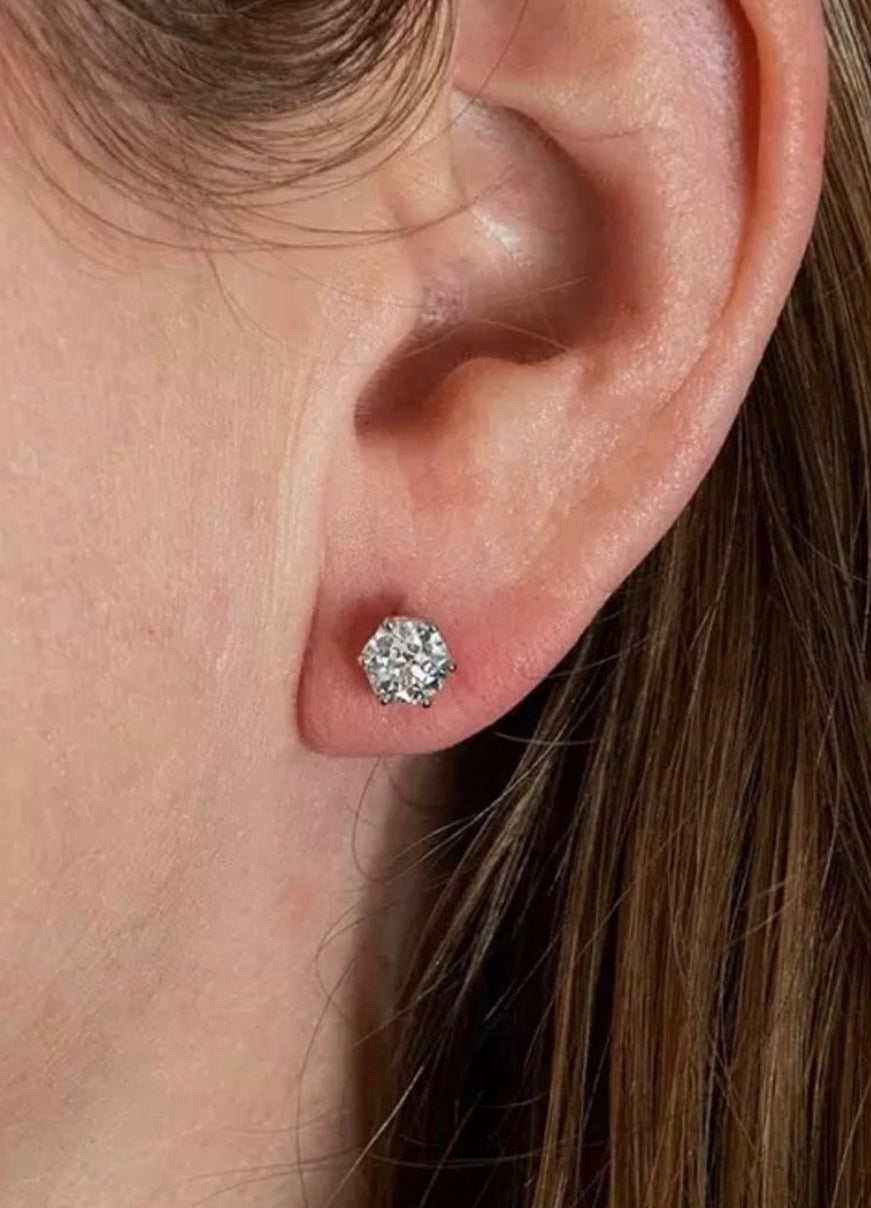 " Fiona " Earrings Moissanite Diamond