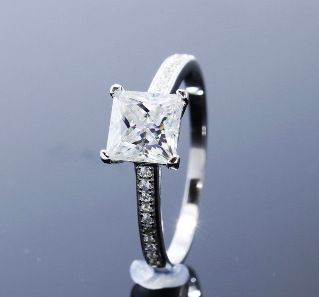 Celina Moissanite Diamond Stone Engagement Ring