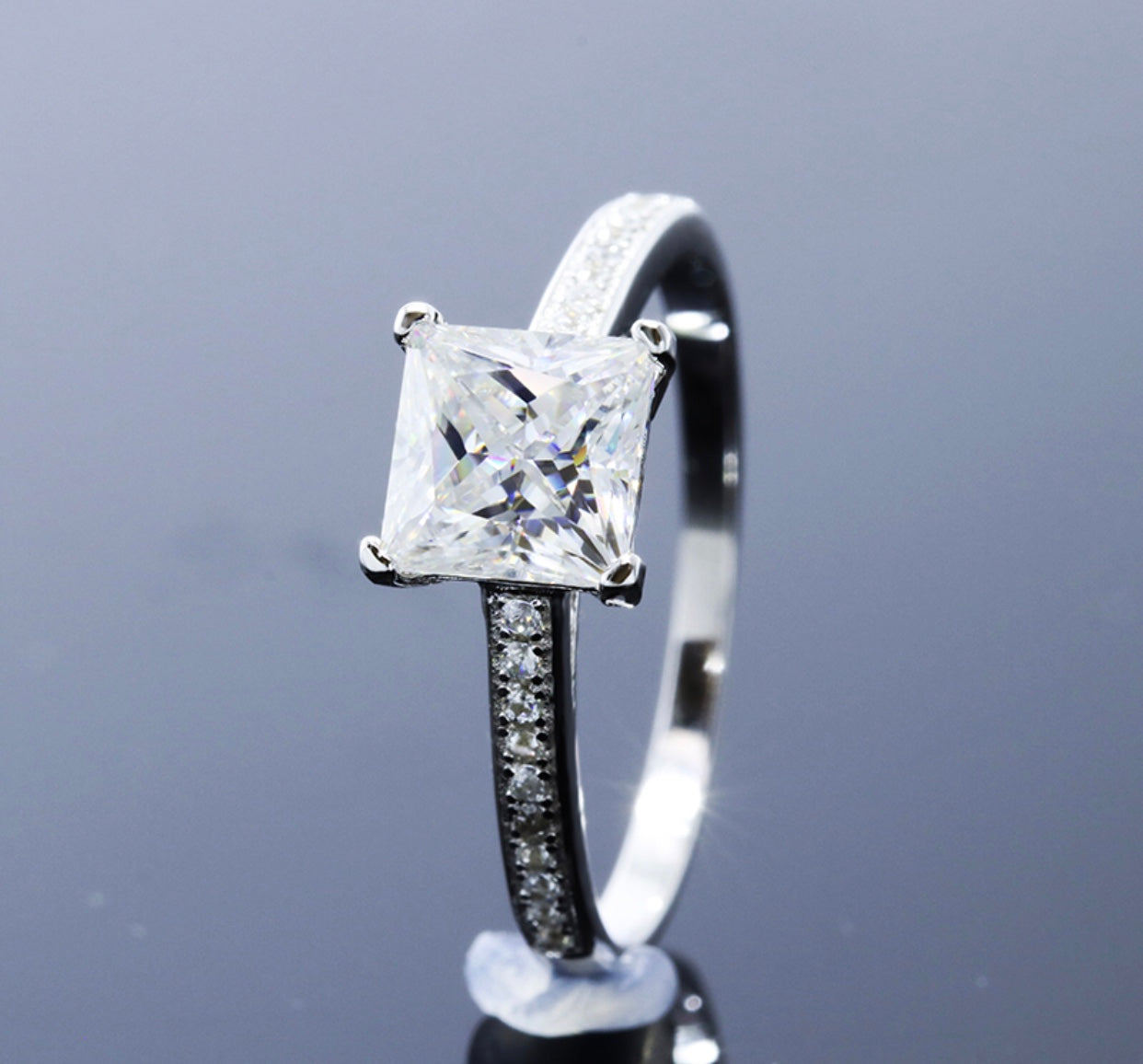 Celina Moissanite Diamond Stone Engagement Ring