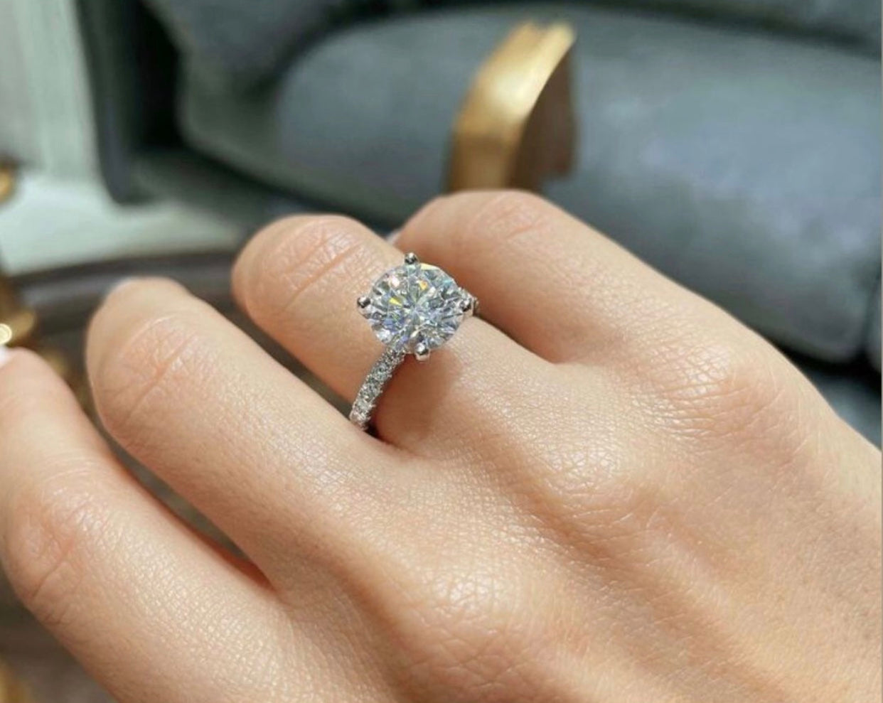 " Casey " Moissanite Diamond Ring
