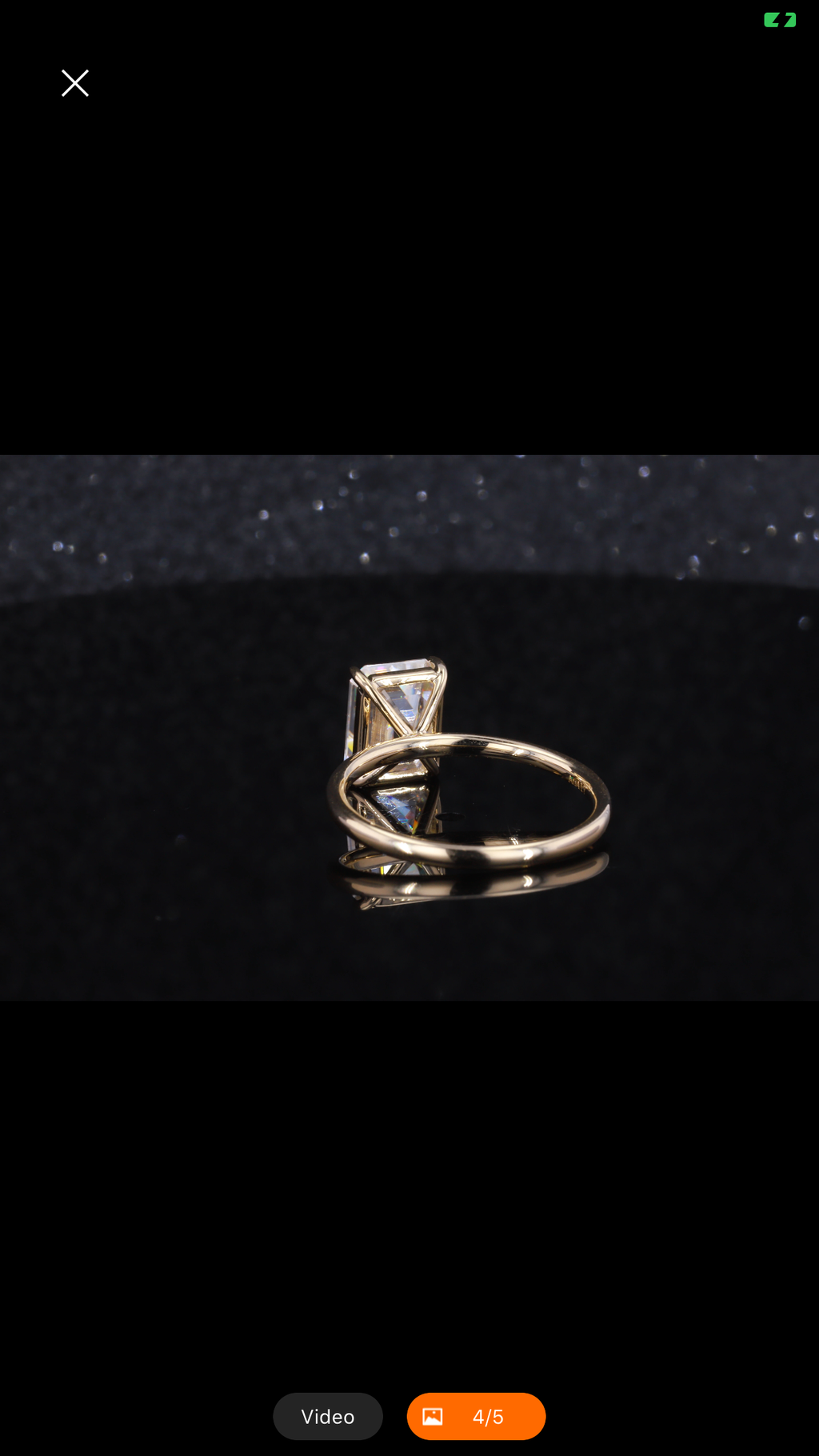 "Zahara" Oval/Emerald Cut Engagement Ring