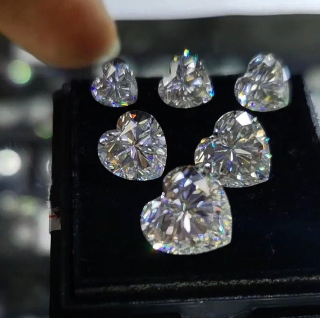 "Crystal Heart" Ring 6ct Moissanite Diamond