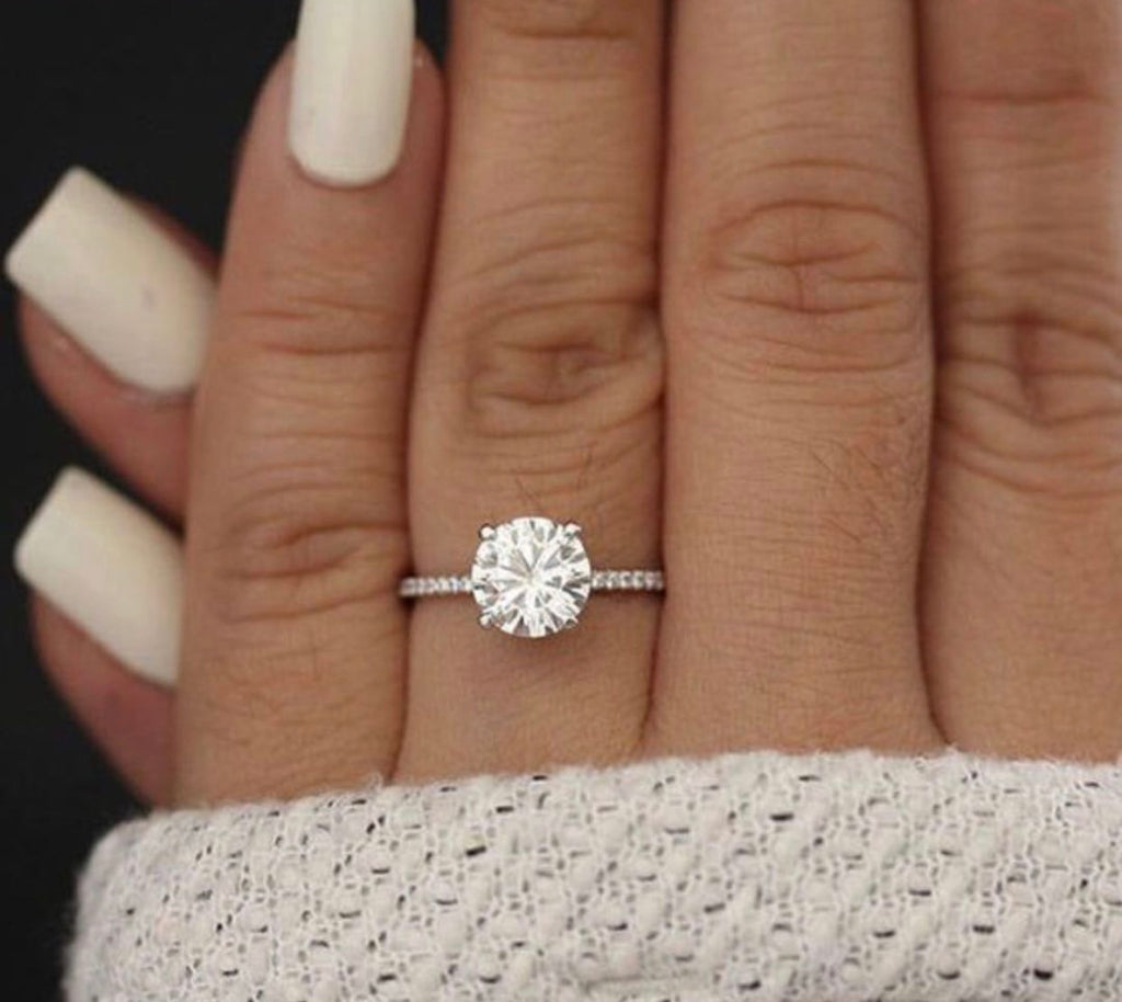 " Casey " Moissanite Diamond Ring