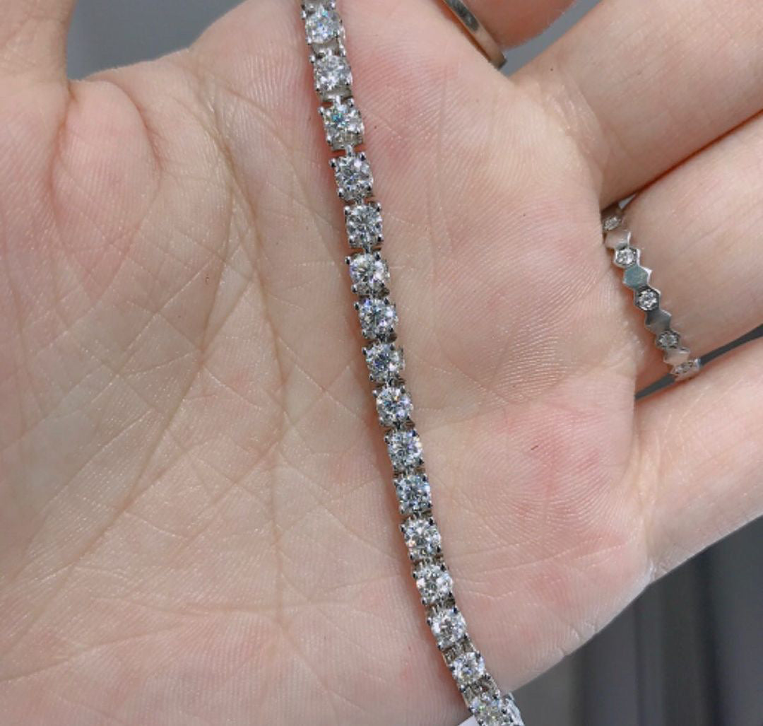 Moissanite Diamond Tennis Bracelet