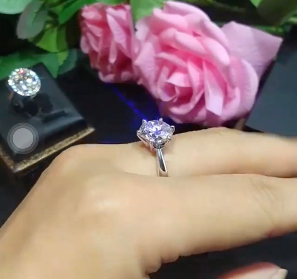 Fiona Moissanite  Diamond Engagement Ring