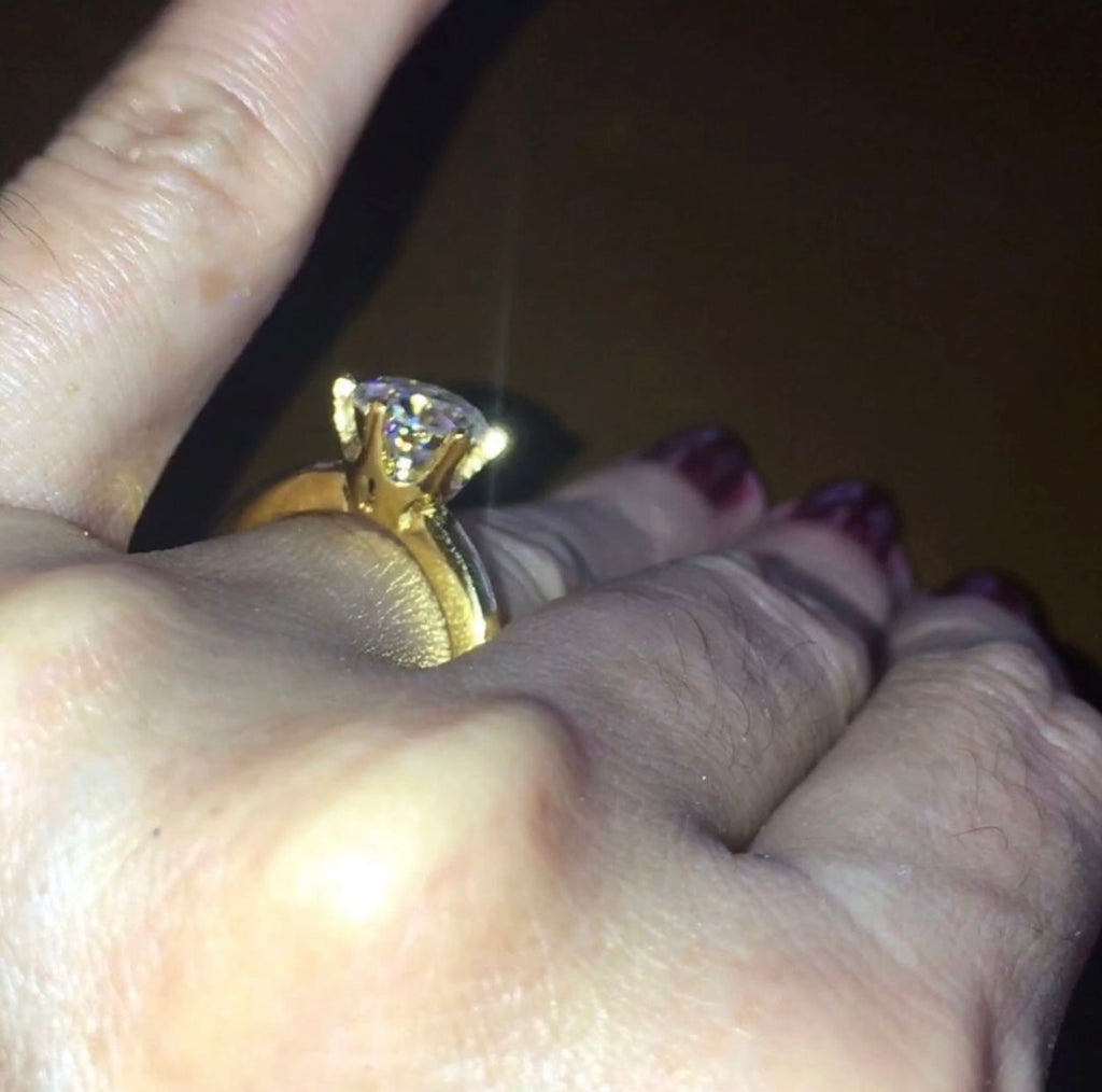 Fiona Moissanite Diamond Ring