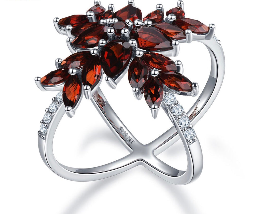 5.05ct Natural Red Garnet Ring