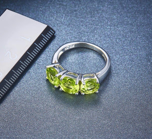 4.2ct Natural Peridot Ring