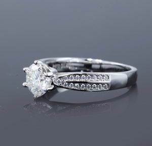 "XINIA" Moissanite Diamond Stone Engagement Ring