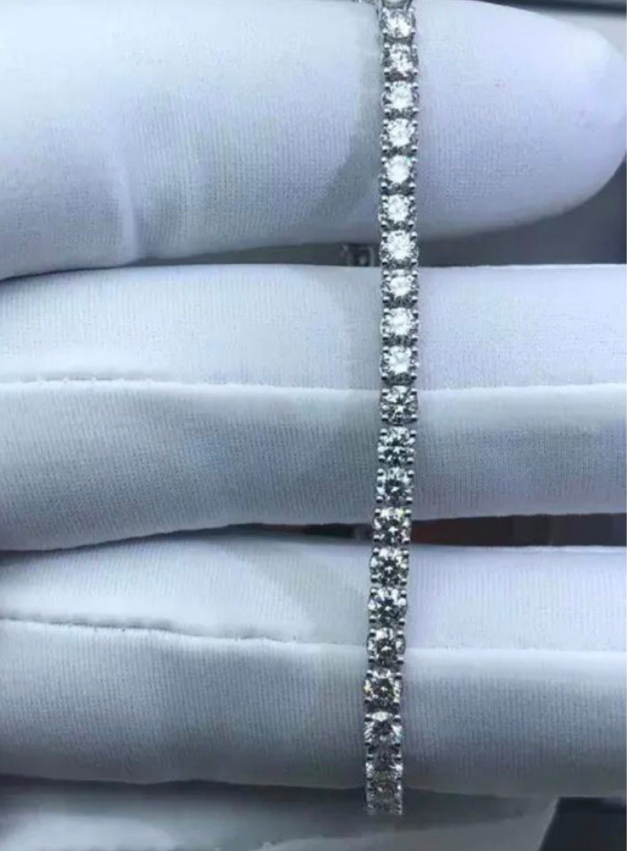 Moissanite Diamond Tennis Bracelet