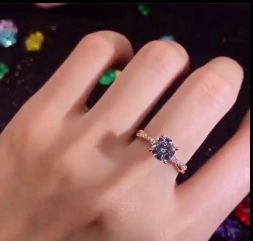 " Casey " Moissanite Diamond Ring