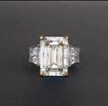 14 ct Emerald Cut "Clarice" Engagement Ring