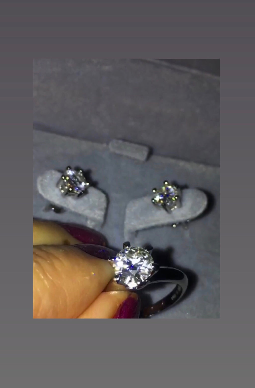 Fiona Moissanite  Diamond Engagement Ring