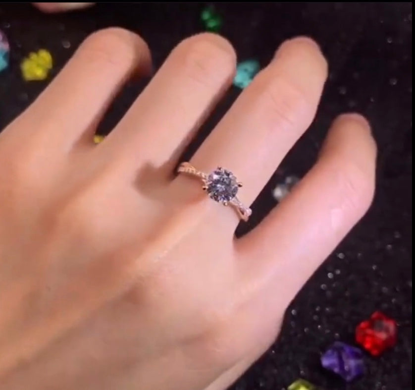 " Casey " Moissanite Diamond Ring