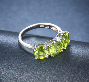 4.2ct Natural Peridot Ring