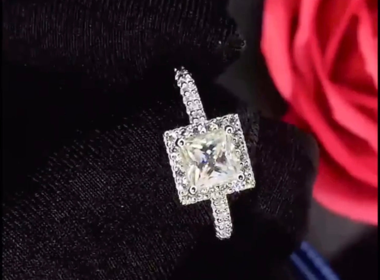 Celina Moissanite Diamond Stone Engagement Ring