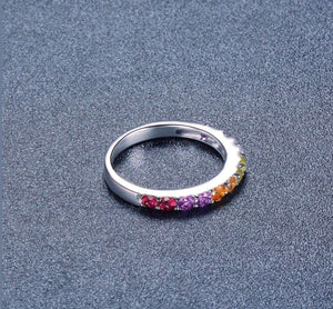 Customized Opal Ring White gold Vermeil