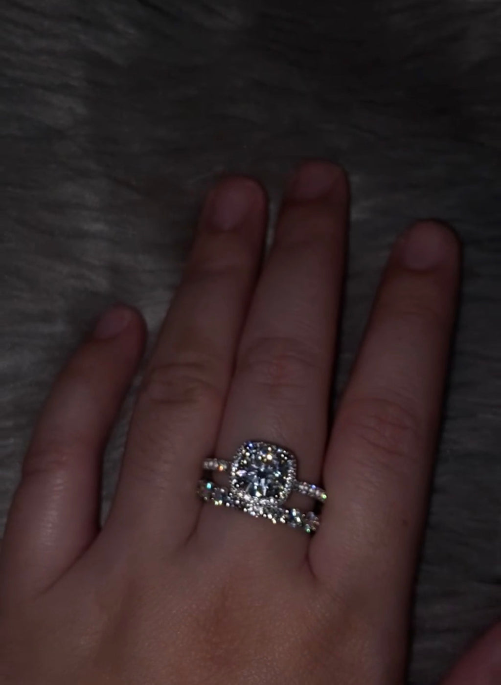 BUNDLE SALE Moissanite Diamond Engagement Ring