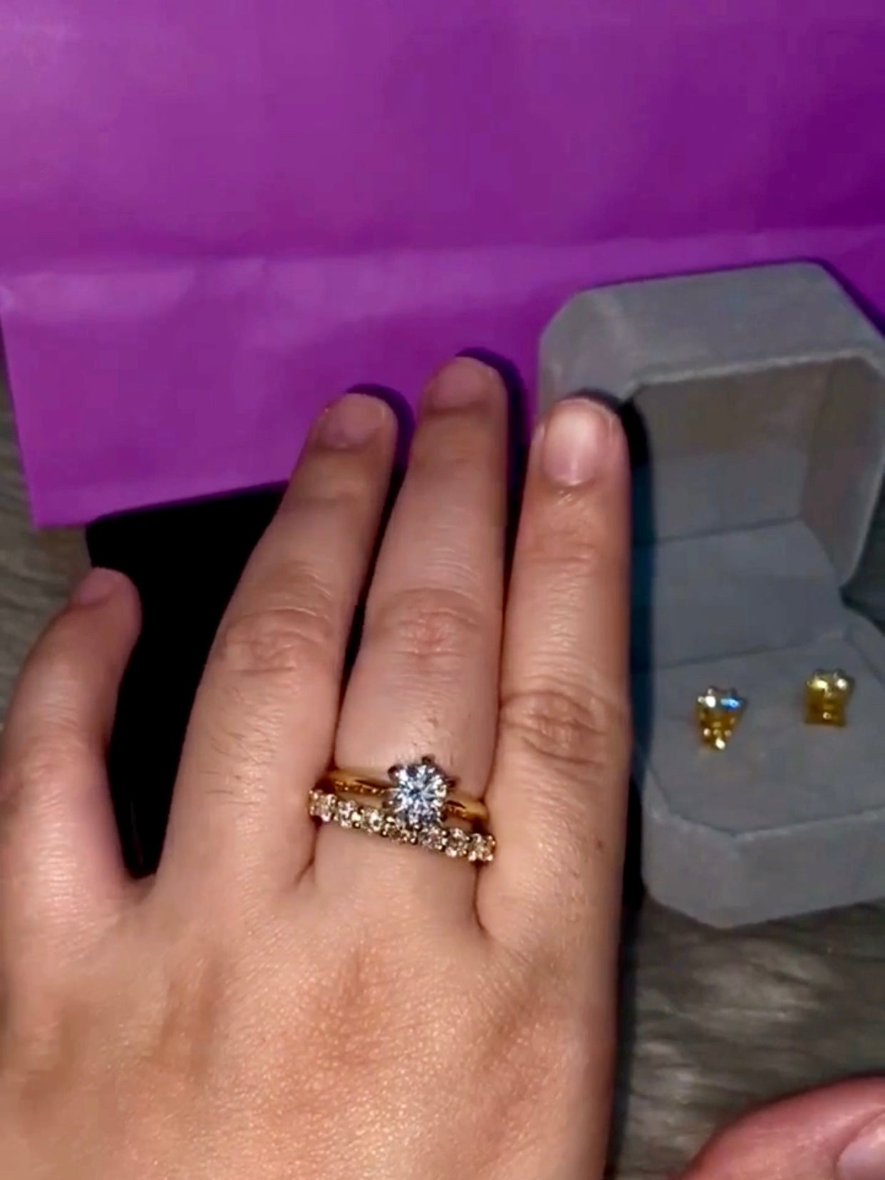 BUNDLE SALE Moissanite Diamond Engagement Ring