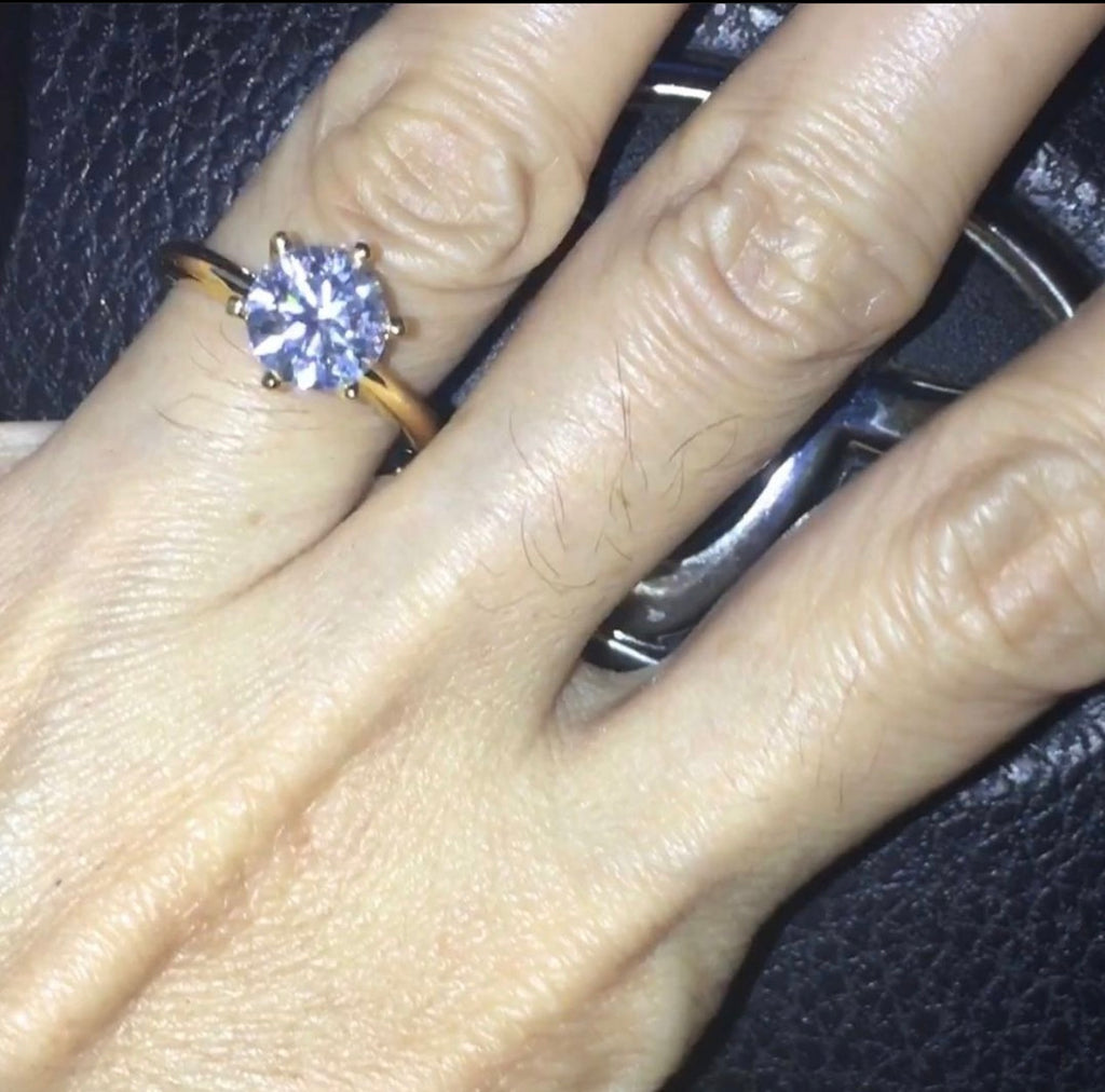 Fiona Moissanite  Diamond Engagement Ring