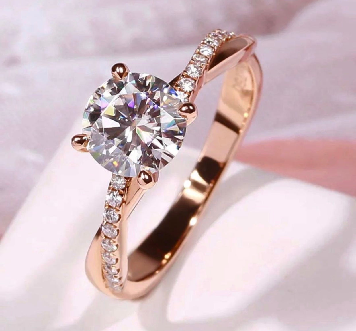 " Casey " Moissanite Diamond Ring