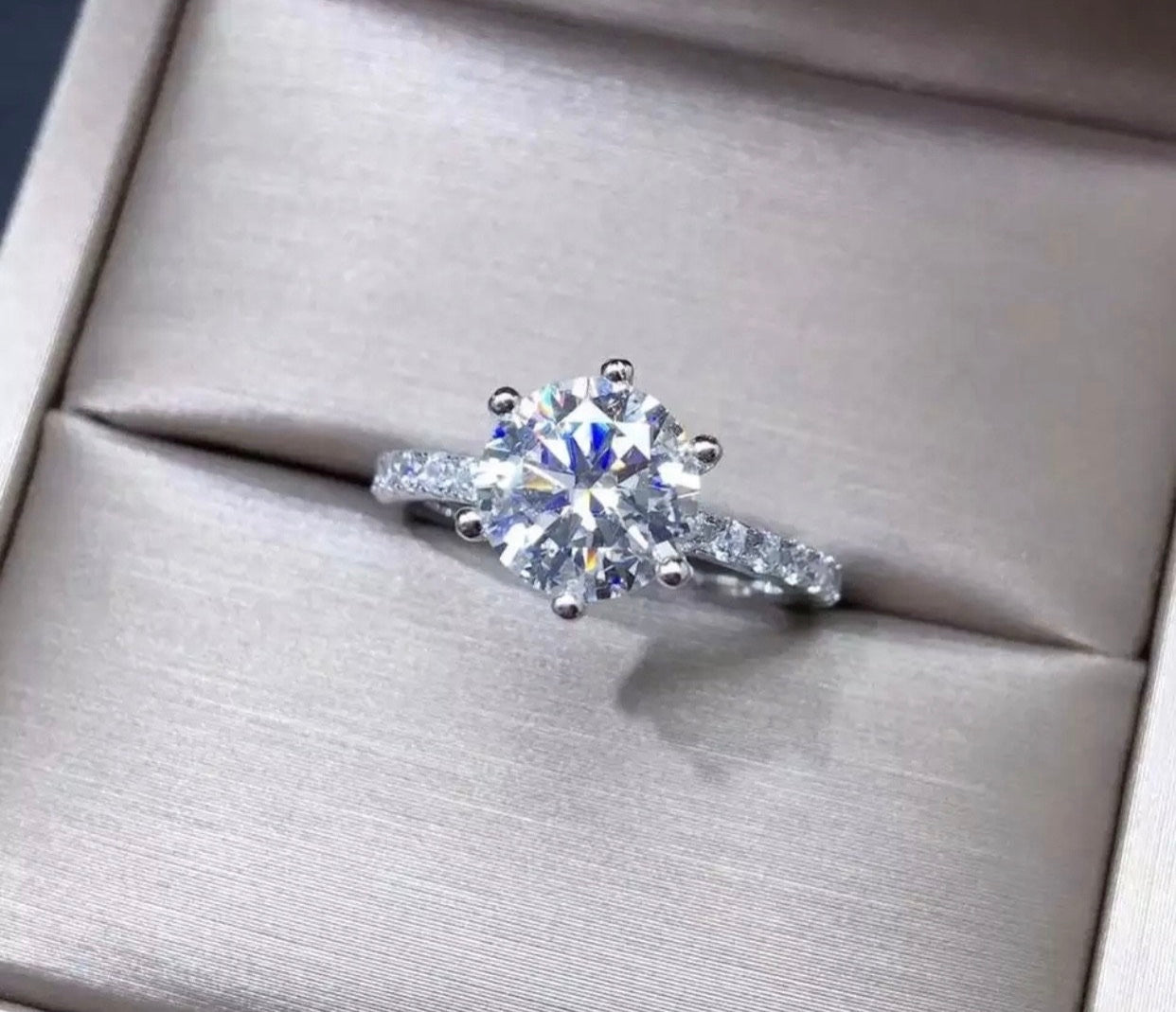 " TRIXIE 2 " Moissanite Diamond Full Eternity Ring