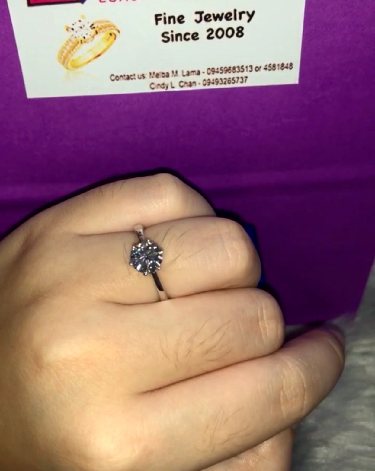 Fiona Moissanite  Diamond Engagement Ring