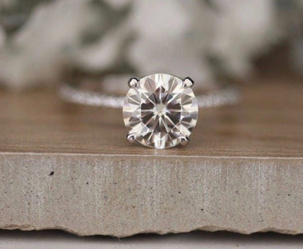 " Casey " Moissanite Diamond Ring
