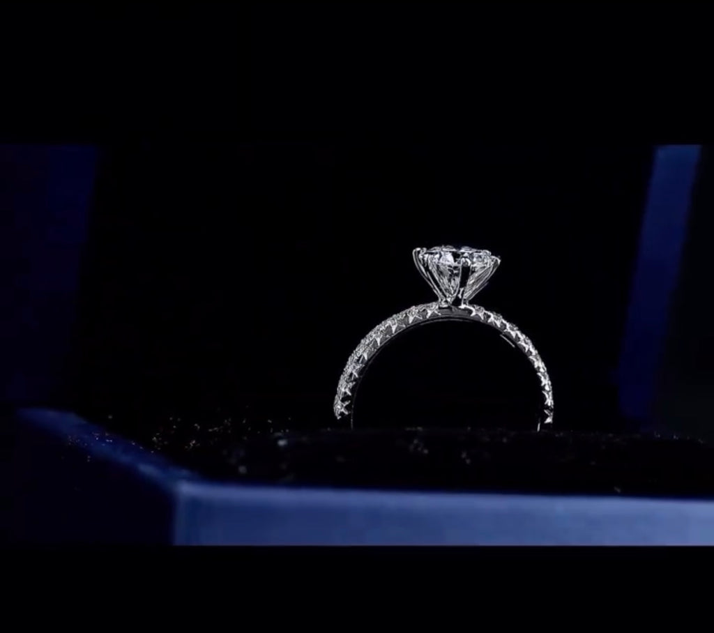 " TRIXIE 2 " Moissanite Diamond Full Eternity Ring