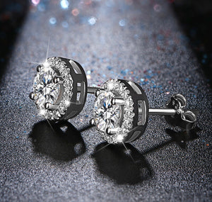 Queen Elizabeth Halo Earrings