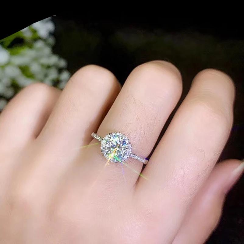 1 Ct D /VVS1 Moissanite Diamond Set Necklace/Ring/Earrings in Pure Silver coated Platinum