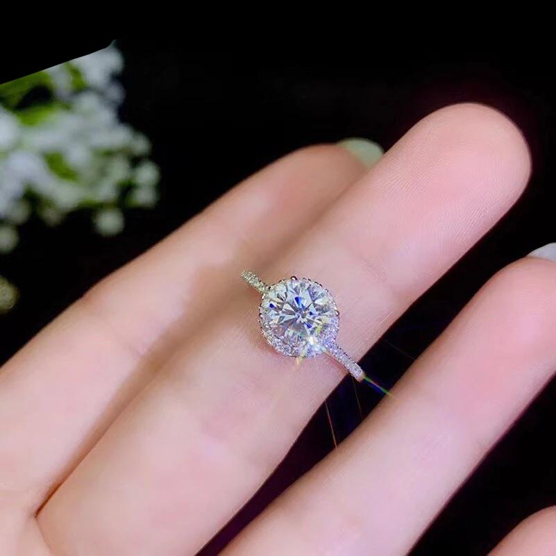 1 Ct D /VVS1 Moissanite Diamond Set Necklace/Ring/Earrings in Pure Silver coated Platinum