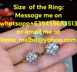 Flower 1ct Moissanite Diamond Stone Engagement Ring